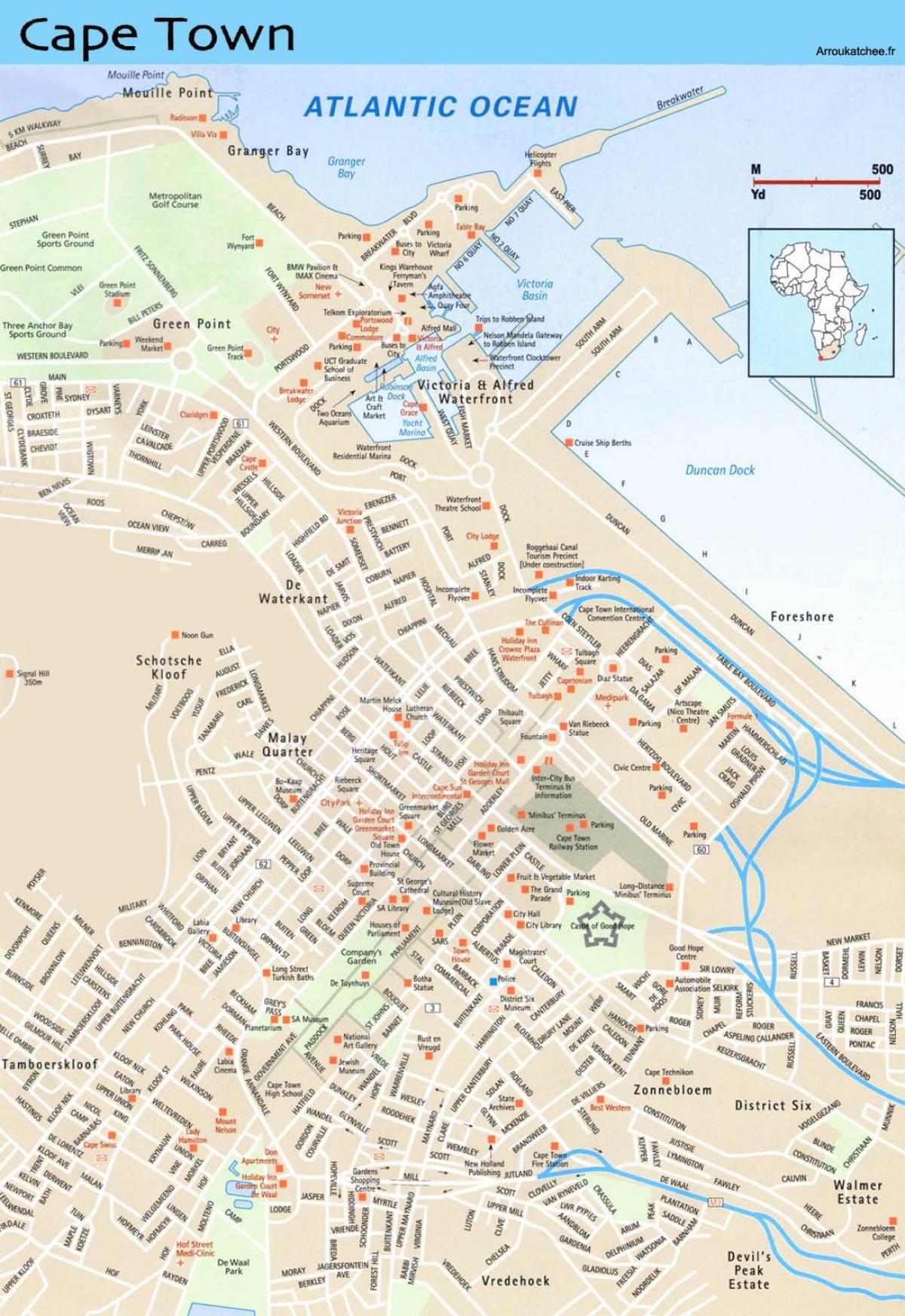 street näytä kartta Cape Town Etelä-Afrikka