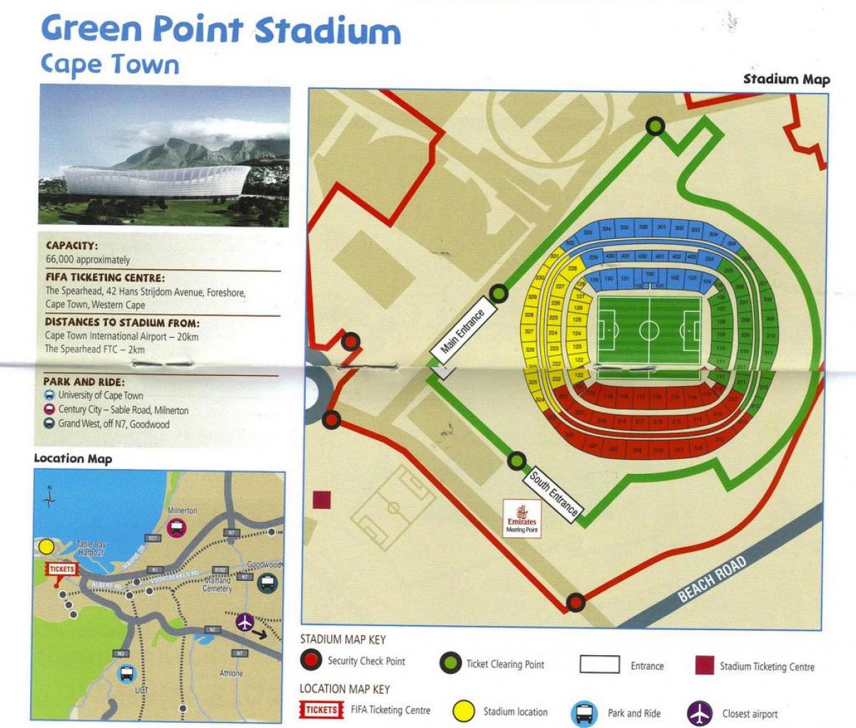 kartta green point stadium