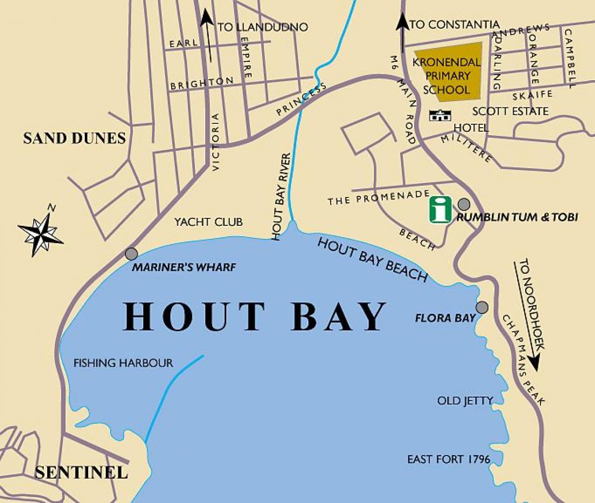 kartta hout bay kartta Cape Town