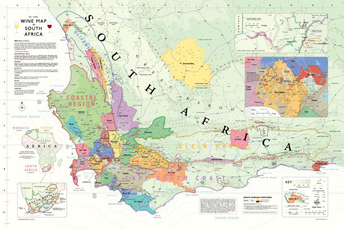kartta franschhoek viinitilat