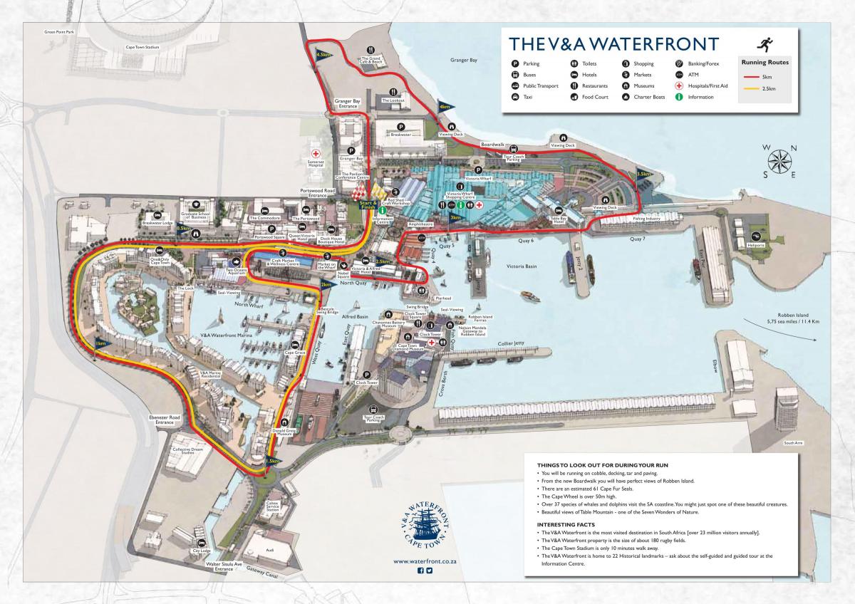 kartta v&a waterfront mall