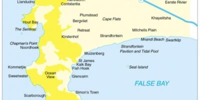 Cape Town niemimaan kartta