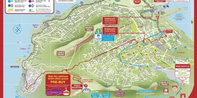 Kartta Cape Town city sightseeing bus