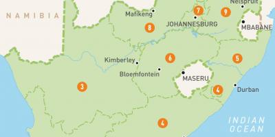 Cape Town Etelä-Afrikka kartalla