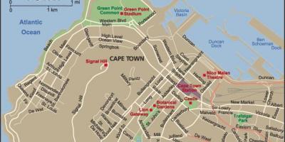Kaupungin Cape Town kartta katsoja