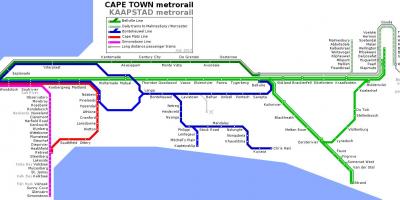Cape Town metro kartta