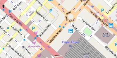 Kartta heerengracht street, Cape Town