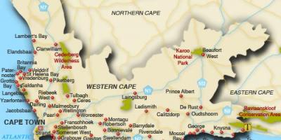 Western cape rannat kartta