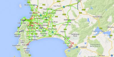Kartan kuitujen kartta Cape Town