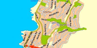 Kartta ocean view Cape Town